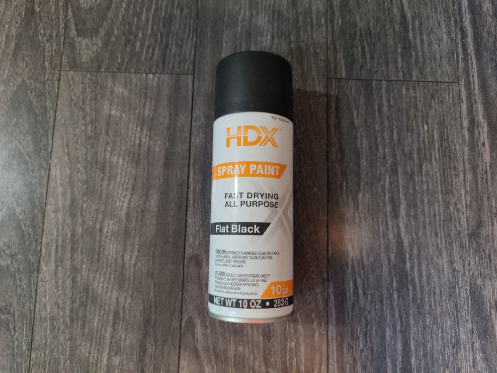 Spray Paint Flat Black HDX Fast Drying All Purpose 95%