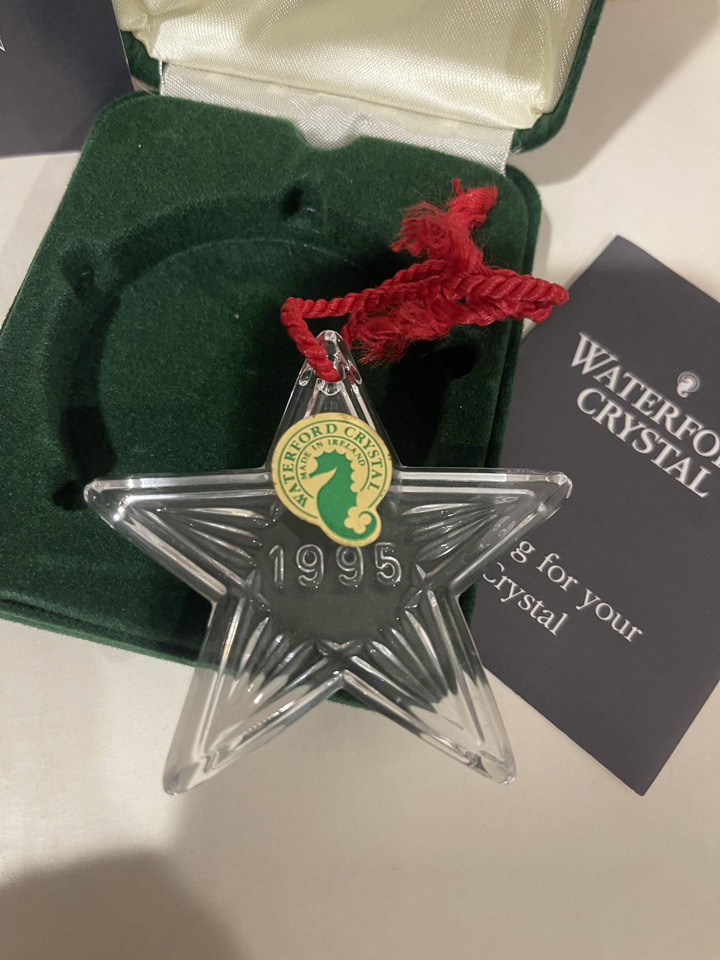 Waterford Crystal 1995 Star Ornament
