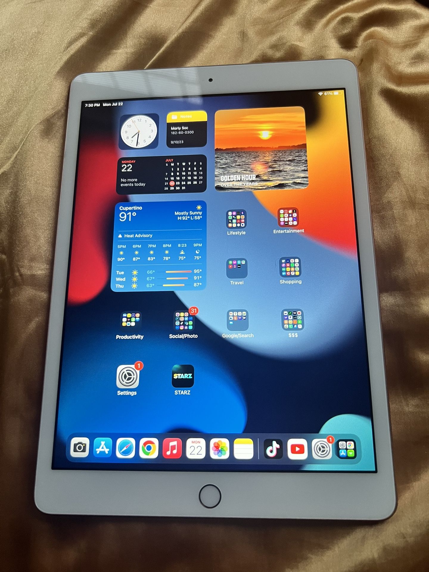 iPad 7th Generation Rose Gold