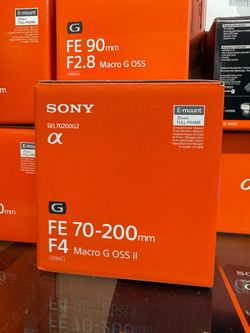 Sony FE 70-200mm f/4 Macro G OSS II Lens (Sony E)
