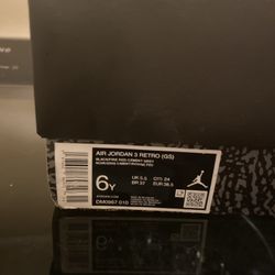 Air Jordan 3 Retro (GS) Black/Fire Red Cement