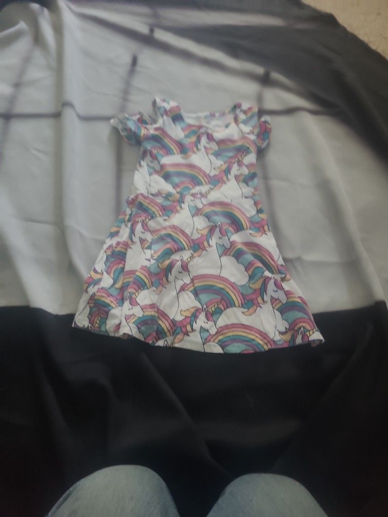4y 4t Xs Unicorn Girls Dress