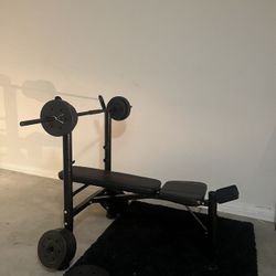 GYM Rack, Bench & Weights 