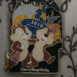 Chip And Dale 2010 New Year's Eve Pin