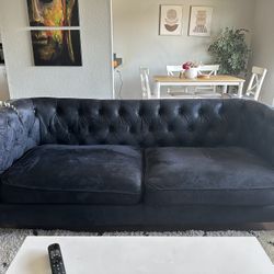 Black Tufted Sofa/Couch