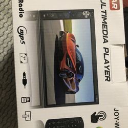 SJoyBring Upgrade Wireless Double Din Car Stereo with Apple Carplay, Android Auto, Dash Cam, Bluetooth, 4-Channel RCA, 2 Subwoofer Ports, 7" HD Capaci