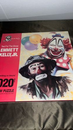 Two For The Show Emmett Kelly, Jr. Clowns 1(contact info removed) PC. Puzzle Hoyle New Sealed $25