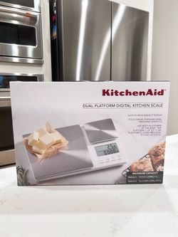 Kitchen Aid Stainless Steel Dual Platform Digital Kitchen Food Scale - BRAND NEW STILL IN BOX