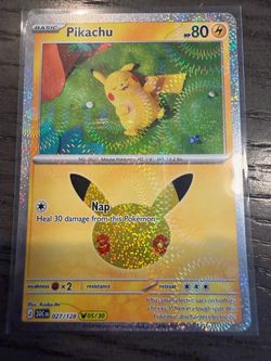 Pikachu Holo Pokémon Card 027/128 05/30