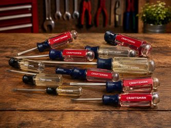 Lot of VINTAGE Craftsman USA Screwdriver Set PHILLIPS and SLOTTED