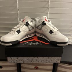 Jordan 4 Retro  ‘White Cement’ Men’s Size 12