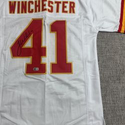 James Winchester Signed Autograph Custom Jersey - Beckett Coa - Kansas City Chiefs