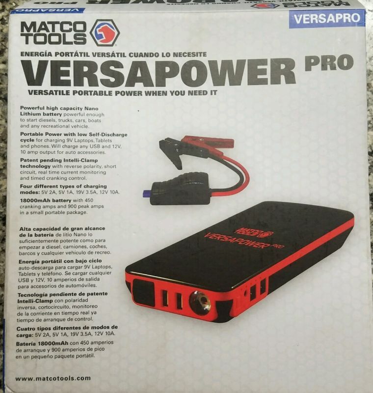 Matco versapower pro power and jumpstart unit