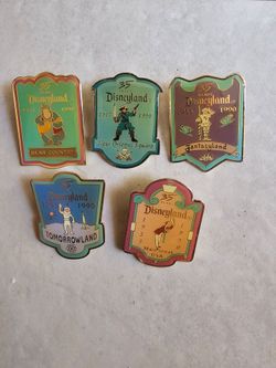 Disneyland Cast Member Pin Set