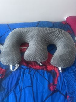 Grey Twin Sitting Pillow