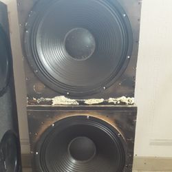 2x 18in Midrange Subwoofer Speakers 