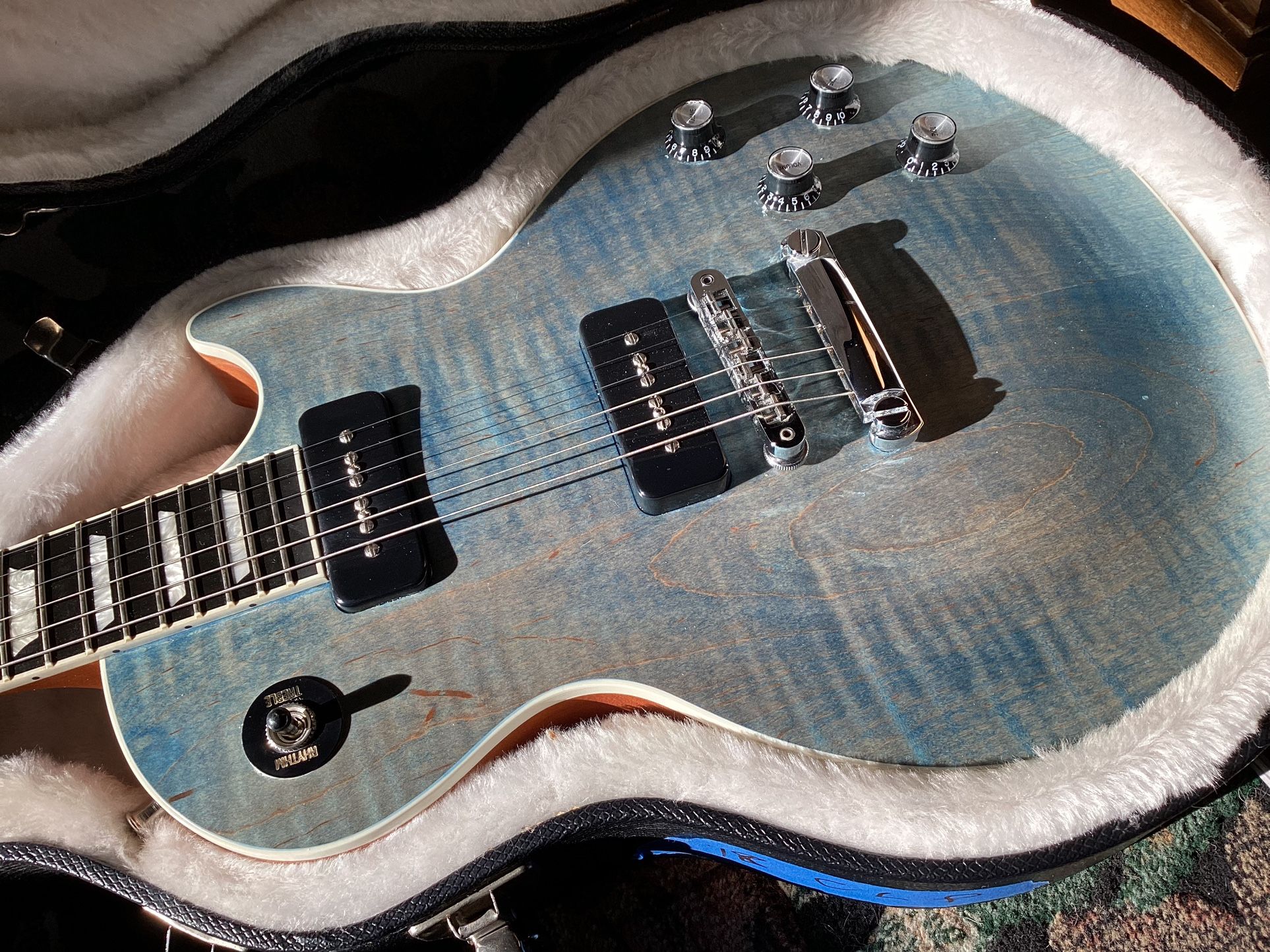 Gibson Les Paul Classic Players Plus P90’s FlameTop W/ Case Paperwork ETC