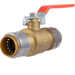 SharkBite Max 1 in. Push-to-Connect Brass Ball Valve=P3-553