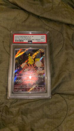 2023 Pokemon Japanese S&V Pre-Order Bonus 098/SV-P Detective Pikachu PSA 9 MINT