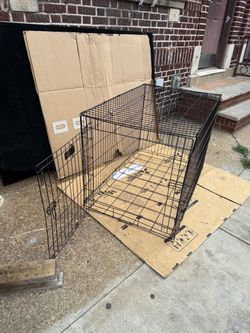 Large Black Wire Dog Crate