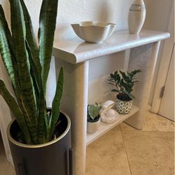 iridescent small entryway console table 