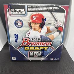 2025 Bowman Draft Baseball Mega Box – Factory Sealed