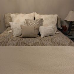 Beautiful Blue Sleigh Bed
