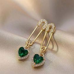 Elegant 18K Gold-Plated 925 Silver Zircon Earrings - Perfect for Daily Wear