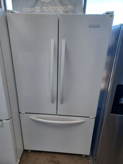 Kitchen aid white counter depth french door refrigerator