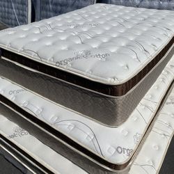 King Organic Cloud Edition Europillow Top 12inch Mattress!!
