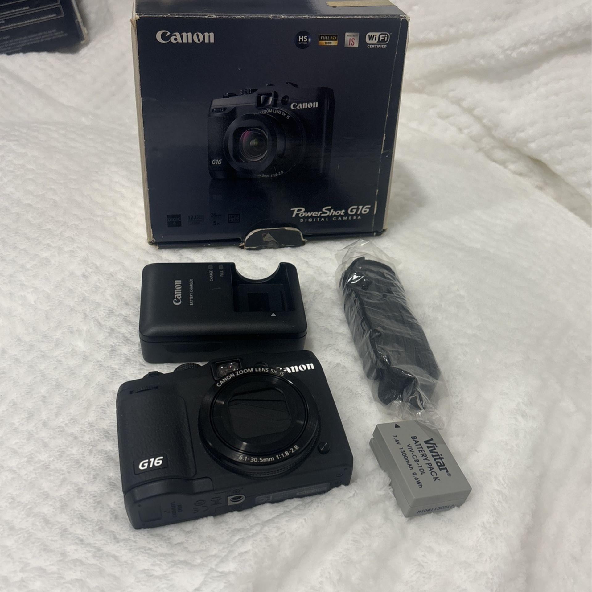 Canon PowerShot G16 Wi-Fi　キャノン純正バッテリー2個付 Canon PowerShot G16 Wi-Fi キャノン純正バッテリー2個付 キヤノン