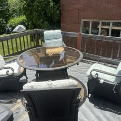 Outdoor Patio Set With Cushions