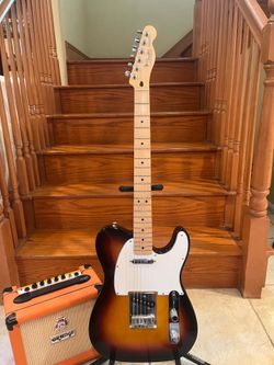 Fender MIM Telecaster (Mint) w/ Orange Crush 12 Amp
