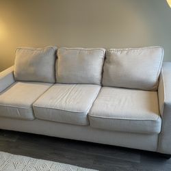 Estate sale. Beige sofa