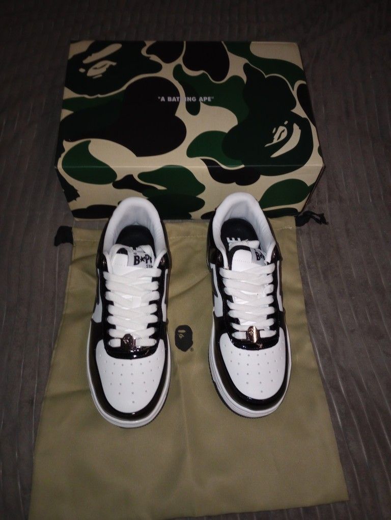 A Bathing Ape Bow Sta Black/White