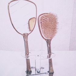 Set Mirror/Hair Brush Antique