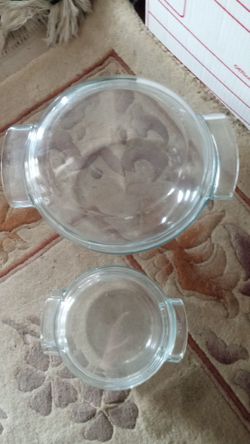 2 Vintage Pyrex Made In France Casserole Dishes