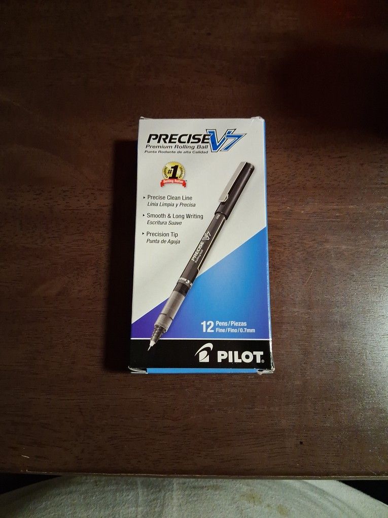 Pilot Brand New Precise V7 Premium Rolling Ball Pens Box Of 12