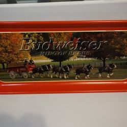 Budweiser Tray Autumn Clydesdale 1998