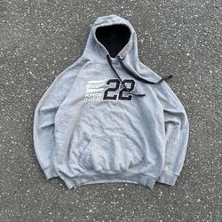 Grey Vintage And Black Hoodie 