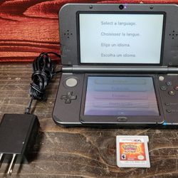 New Nintendo 3Ds XL (RED-001) w/ Pokémon Sun (NO STYLUS) 