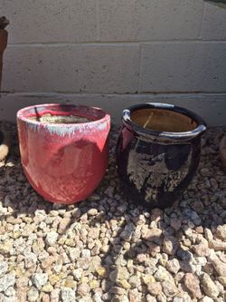 Terracotta planter pots