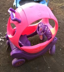 Disney Princess Preschool Carriage Non-Electric Ride On