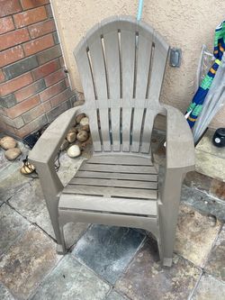 Free plastic Home Depot chair