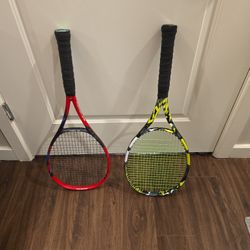 Yonex Vcore95 And Babolat Pure Aero 100+
