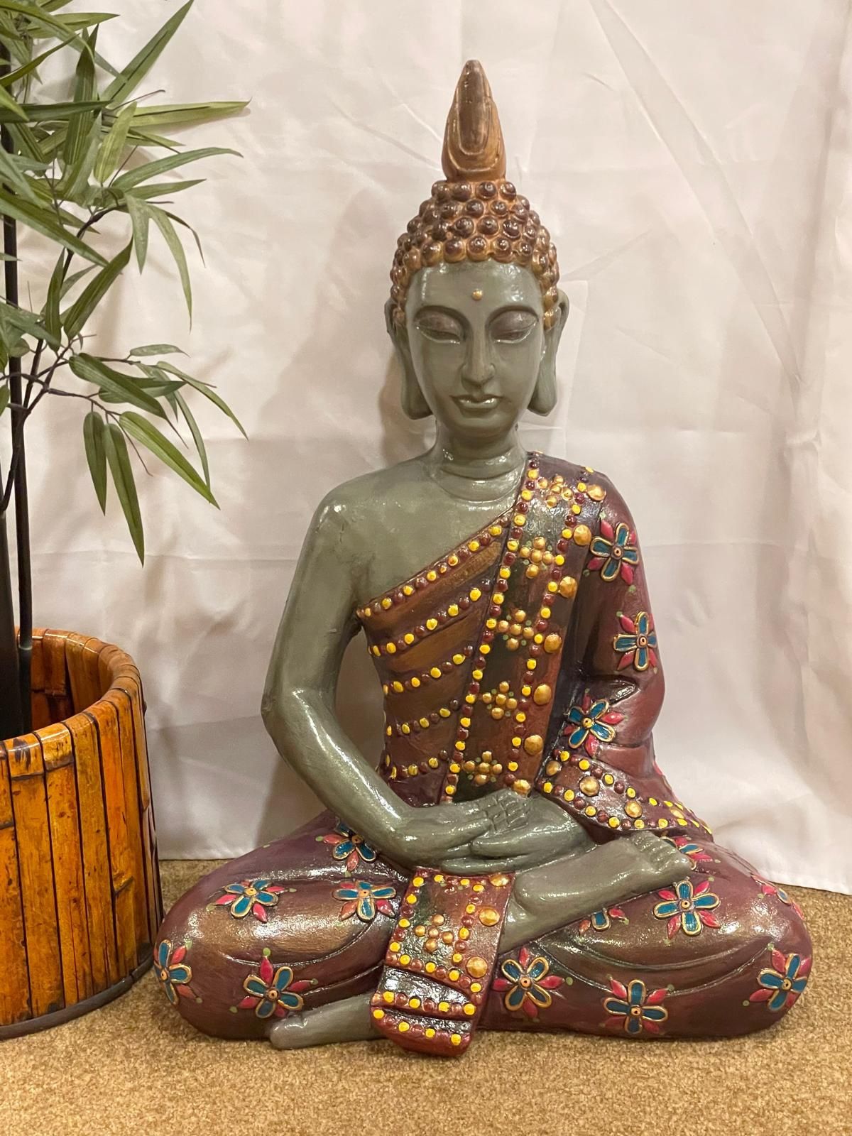 Budha Statue Hand Painted