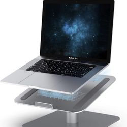 Laptop Computer Stand, Laptop Holder : Ventilated Laptop Riser for Desk, 360 Rotating, Compatible with MacBook Air Pro, Dell XPS, HP More Laptop Noteb