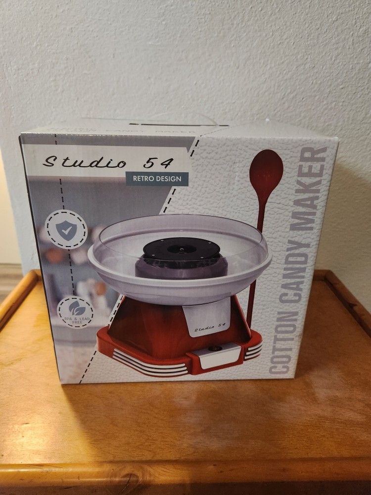 NEW IN BOX Studio 54 Retro Design Cotton Candy Maker (SE San Diego)