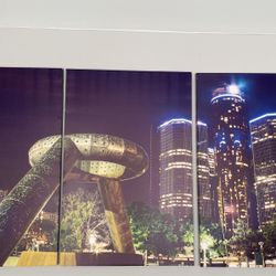 3 Piece Detroit Canvas Art