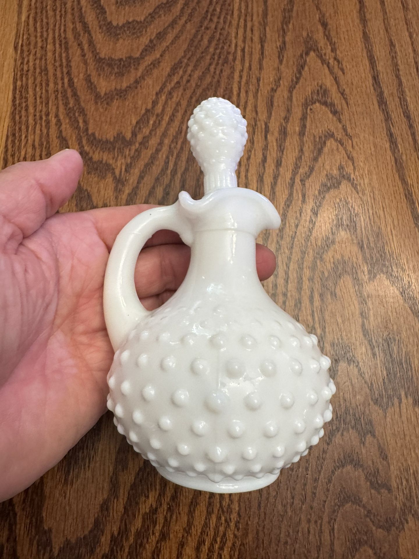 MILKGLASS: Hob Nob, Decanter, Sml, AVON, Vintage